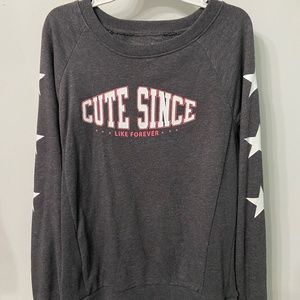Grey "Cute Since Like Forever" Crewneck